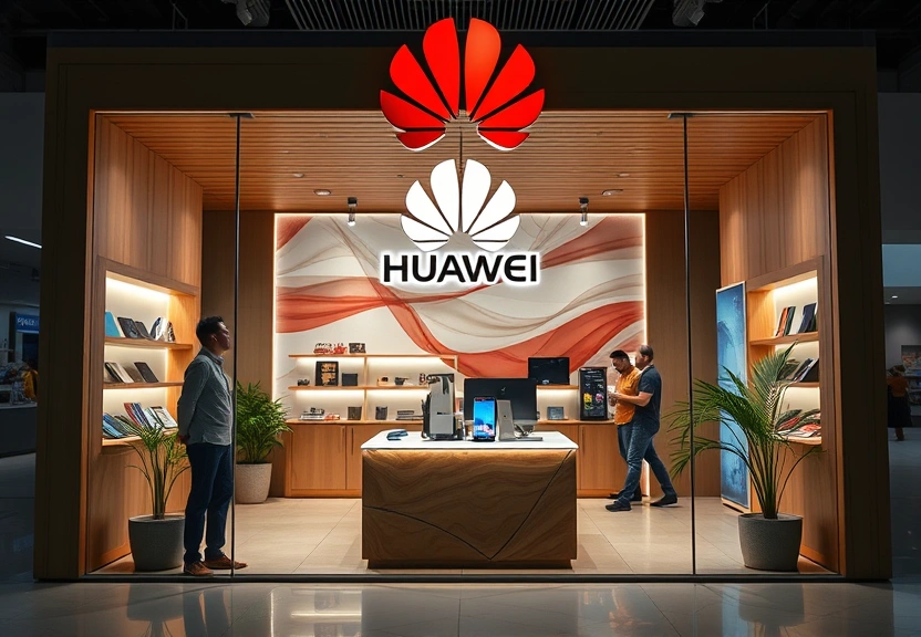 Representação visual de Huawei Launches Exciting Pop-Up Store in Brazil for Father's Day Celebration